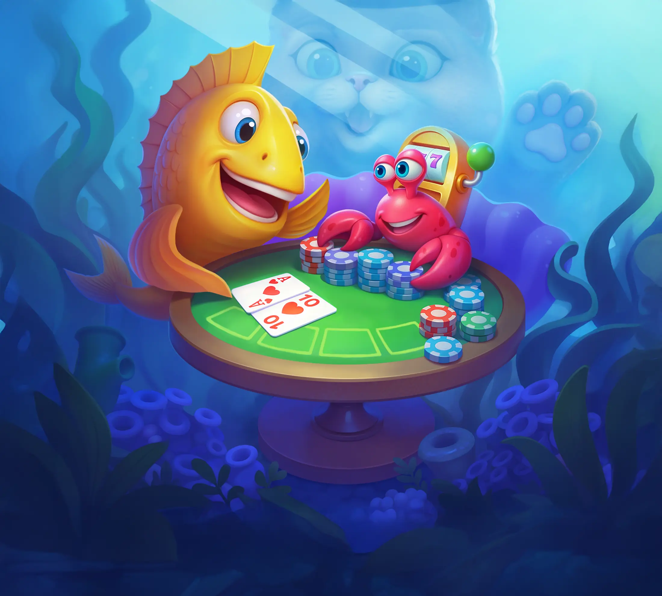 Παίκτης απολαμβάνει το Spinfin casino online